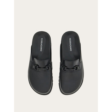Mule With Gancini Ornament - Men - Black