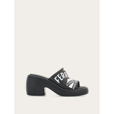 Chunky Rubber Slide - Ladies - Black