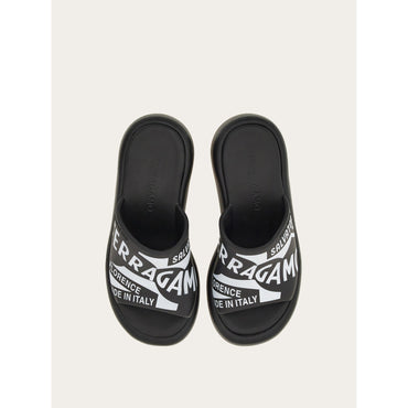 Chunky Rubber Slide - Rubber - Black