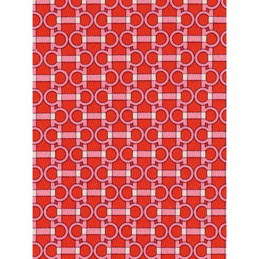 Gancini Horsebit Print Silk Tie - Men - Red