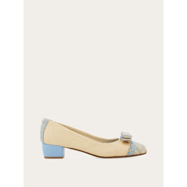 Vara Pump - Ladies - Natural/Sky Blue