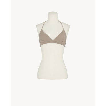 HAUT DE BIKINI 70'S JERSEY MAT - BEIGE