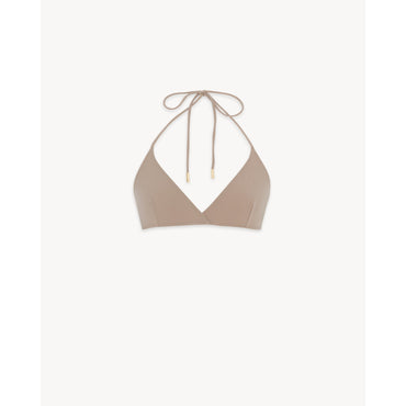 HAUT DE BIKINI 70'S JERSEY MAT - BEIGE
