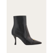 Gancini Ornament Ankle Boot - Ladies - Black