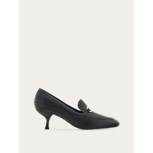 Kitten Heel Loafer With New Vara Buckle - Ladies - Black