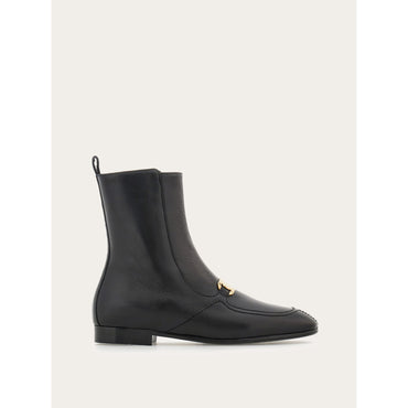 Ankle Boot With New Vara Buckle - Calfskin - Black