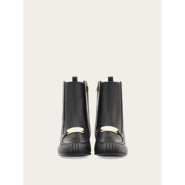 Ankle Boot With New Vara Buckle - Ladies - Black