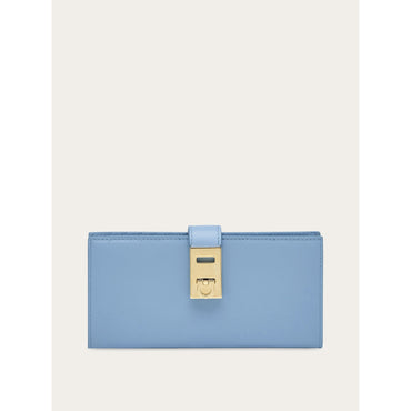 Hug Continental Wallet - Calfskin - Sky Blue