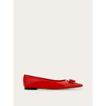 Ballet Flat With New Vara Plate - Ladies - Flame Red