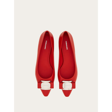 Ballet Flat With New Vara Plate - Ladies - Flame Red