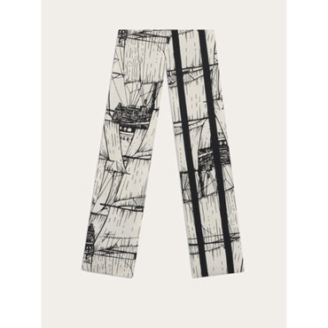 Veliero Print Silk Mini Bandeau - Ladies - White/Black