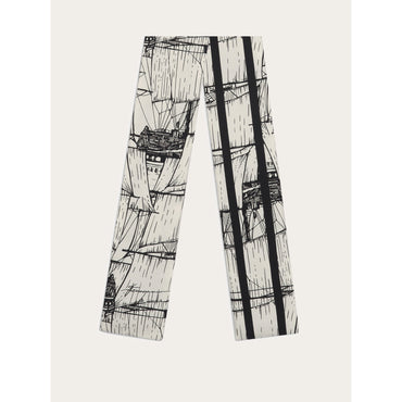 Veliero Print Silk Mini Bandeau - Ladies - White/Black