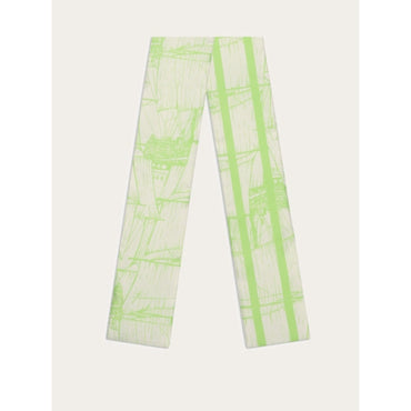 Veliero Print Silk Mini Bandeau - Ladies - Acid Green