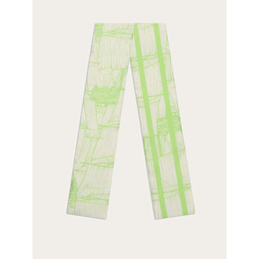 Veliero Print Silk Mini Bandeau - Ladies - Acid Green