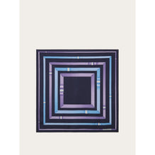 Vara Print Silk Foulard - Ladies - Marine Blue