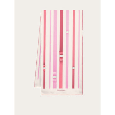 Vara Print Silk Scarf - Ladies - Ivory
