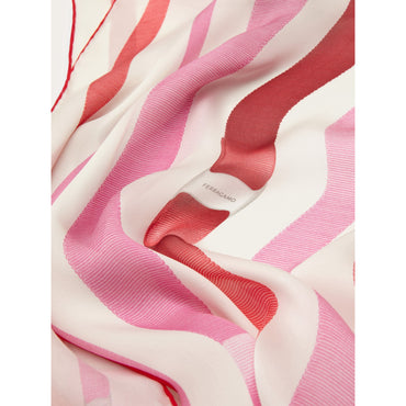Vara Print Silk Scarf - Ladies - Ivory