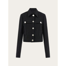 Trucker Style Jacket - Ladies - Black