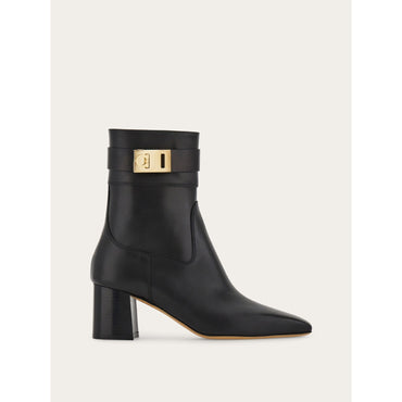 Hug Buckle Ankle Boot - Ladies - Black