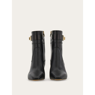 Hug Buckle Ankle Boot - Ladies - Black