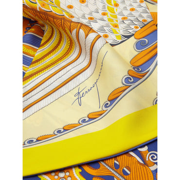 Fish Print Silk Bandeau - Ladies - Yellow
