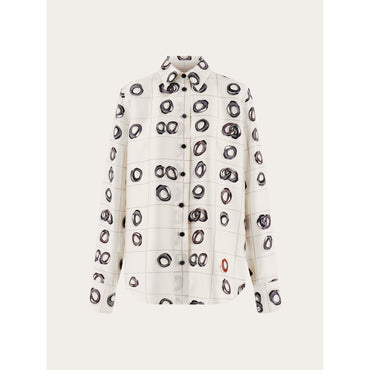 Printed Silk Shirt - Ladies - Multicolor