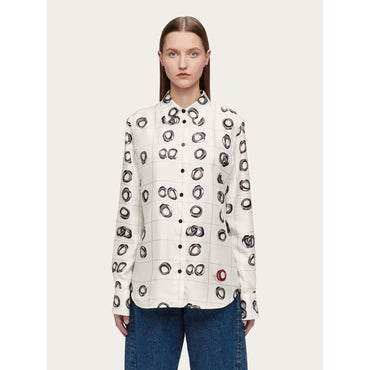 Printed Silk Shirt - Ladies - Multicolor