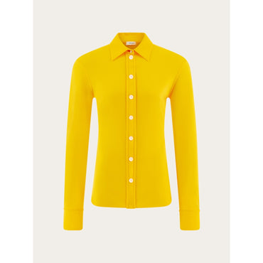 Stretch Jersey Shirt - Ladies - Yellow