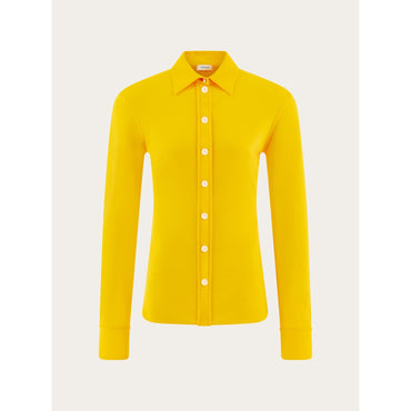 Stretch Jersey Shirt - Ladies - Yellow