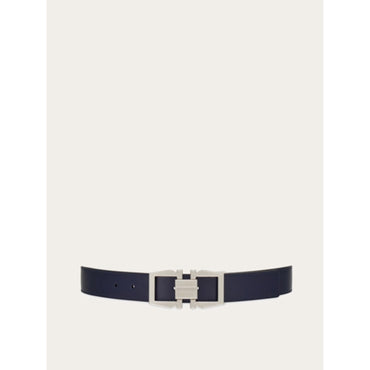Reversible And Adjustable Gancini Belt - Men - Midnight Blue/Black