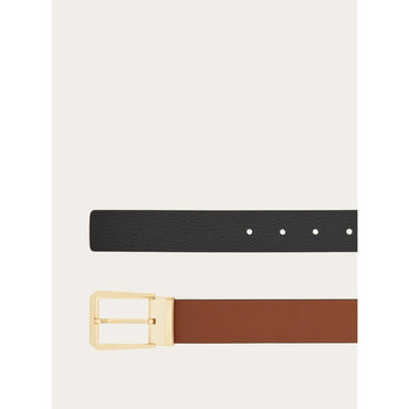 Reversible And Adjustable Belt - Men - Cognac/Black