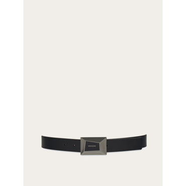 Reversible And Adjustable Belt - Men - Black/Flame Red