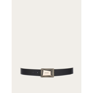 Reversible And Adjustable Belt - Men - Midnight Blue/Black