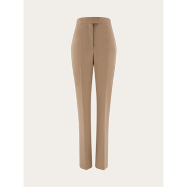 High Waist Trouser - Ladies - Dark Sand