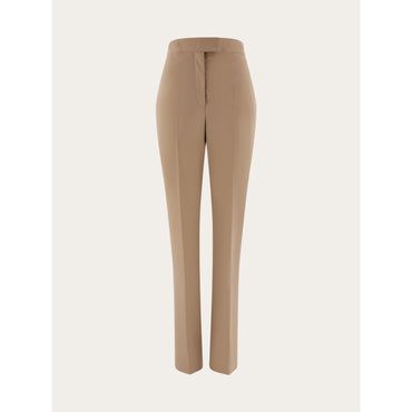 High Waist Trouser - Ladies - Dark Sand