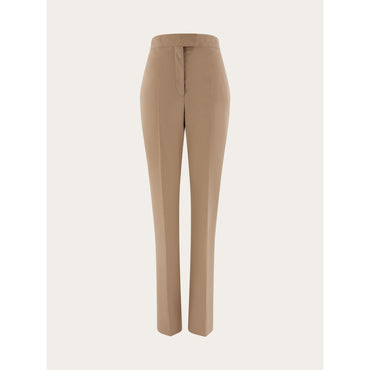 High Waist Trouser - Ladies - Dark Sand