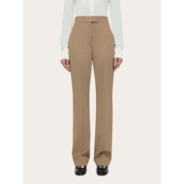 High Waist Trouser - Ladies - Dark Sand