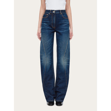 Five Pocket Jeans - Ladies - Blue