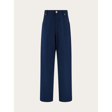 Jeans With Contrasting Stitching - Men - Navy Blue