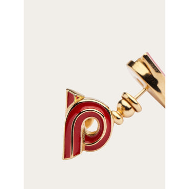 Gancini Earrings - Ladies - Red