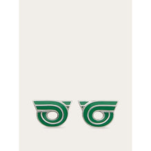 Gancini Earrings - Ladies - Green
