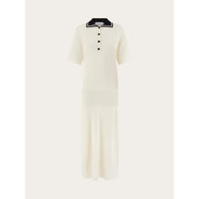 Polo Shirt Dress - Ladies - Mascarpone/Black