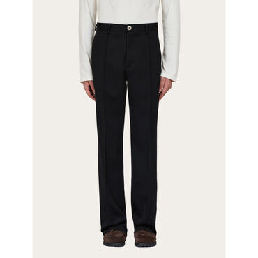 Wool Trouser - Men - Black