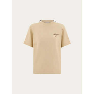 Sporty T-Shirt - Ladies - Beige