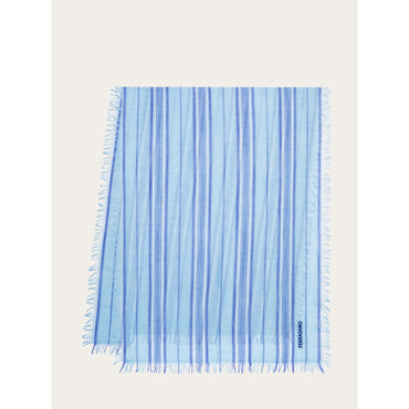 Jacquard Stole - Men - Light Blue