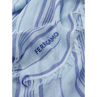 Jacquard Stole - Men - Light Blue