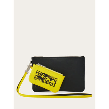 Double Clutch With Logo - Men - Yellow/Black