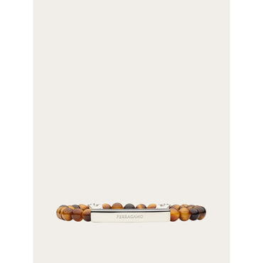 Bracelet With Semi-Precious Stones - Size 19 - Men - Tiger'S Eye