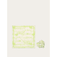 Veliero Silk Print Hair Band - Ladies - Acid Green