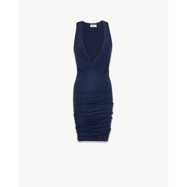 Robe Jersey Vicose Lourd - Marine